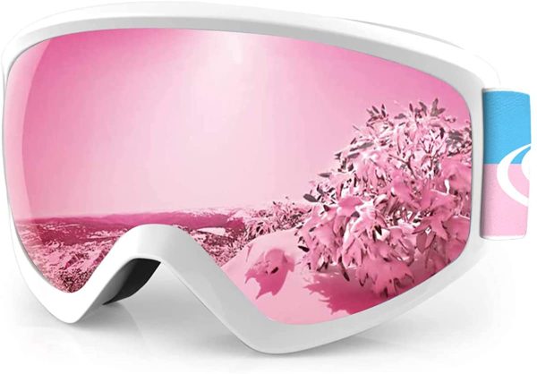 Findway Masque de Ski Protection pour Enfant 5 à 16 Ans Lunette Ski Masque Ski OTG de Garçon ou Fille Anti-UV Antibuée Compatible avec Casque pour Ski Snowboard Autres Sports Hiver – Image 3