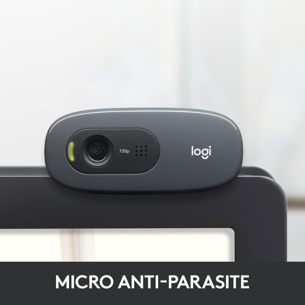 C270 Webcam HD, 720p/30ips, Appel Vidéo HD Large Champ de Vision, Correction de la Lumière, Micro Antiparasites, Skype, FaceTime, Hangouts, WebEx, PC/Mac/Portable/Tablette/Chromebook – Image 6