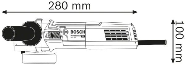 060139600A Meuleuse Angulaire GWS 880 (880 W, Diamètre de Disque : 125 mm, Régime à Vide : 11000 tr/min, dans une Boite Carton)