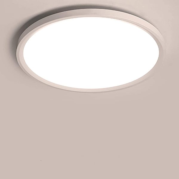 Plafonnier LED 28W UFO Panel Rond Lampes de Plafond Moderne Ultra-mince LED Lampe 2520LM Blanc chaud 3000K Facile à installer Applicable à Salle de Bain Chambre Cuisine Salon Balcon Ø30cm – Image 2