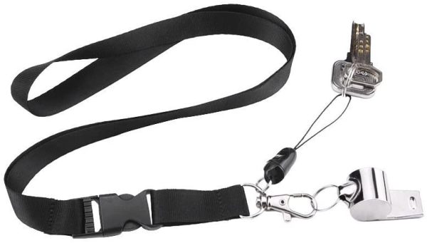 Sifflet de Sécurité Sifflet de Sport Metal Sifflet Cordon de Sifflet avec Détachable Boucle Lanière – Image 8