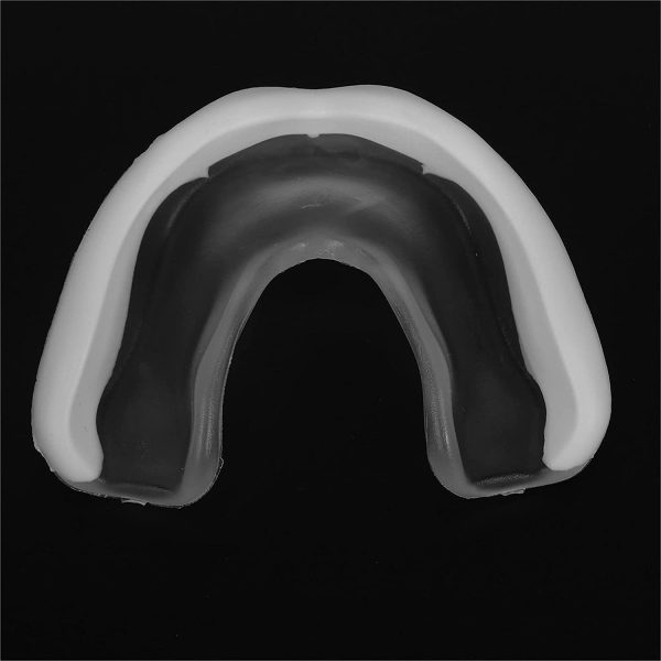 Brrnoo Protège-Dents de Boxe Gum Shield, Muay Thai Mouth Protecto Bite Guard Embouchure R pour Rugby, Hockey, MMA et Autres Sports de Contact et de Combat, Protège-Dents Slim Fit Blanc Transparent – Image 6