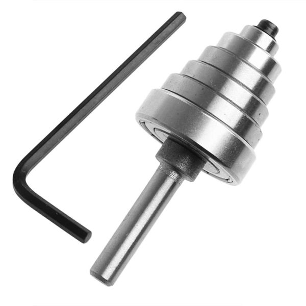 Gasea 6.35mm Tige Fraise de Défonceuse à Feuillure Routeur Bit Avec 6 Roulements Pour Plusieurs Profondeurs 28,6mm, 22,2mm, 19,05mm, 15,9 mm, 12,7mm, 9,52mm Outil de Menuiserie – Image 5