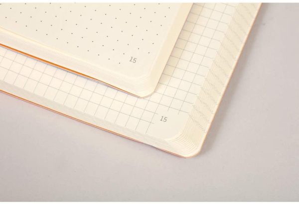 RHODIA 117746C - Carnet Souple Bullet Goalbook Anis - A5 - Pointillés Dot - 240 pages - Papier Clairefontaine Ivoire 90g - 2 Rubans, Fermeture Élastique - Couverture Simili Cuir - rama – Image 3