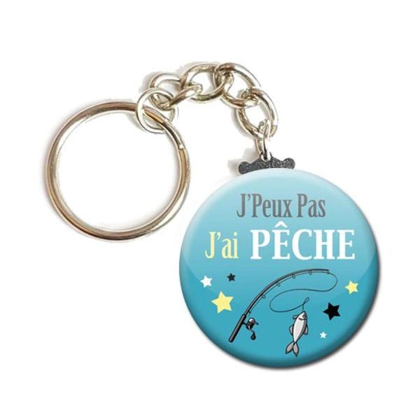 Porte Clés Chaînette 3,8 centimètres j' peux pas j' ai Pêche Idée Cadeau Accessoire Humour Loisir Hobby Passion Excuse