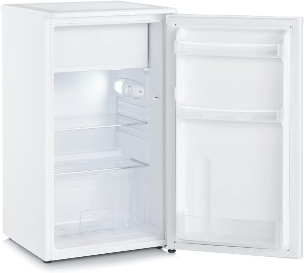 SEVERIN Réfrigérateur Congélateur, Pose libre, Longueur 48 cm, 83L, Porte réversible, Classe F, 160 kWh/an, 41 dB, Blanc, KS 8824 – Image 2