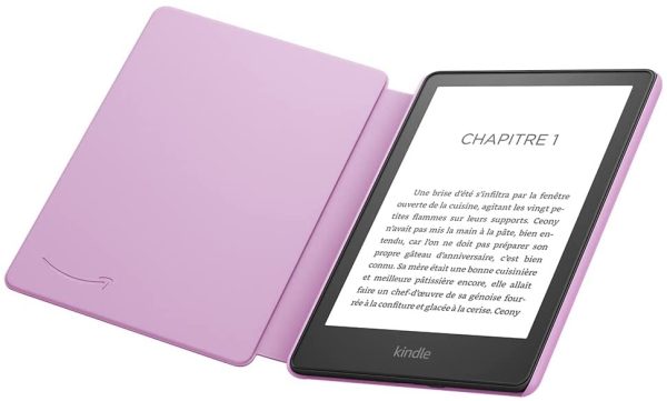 Étui en tissu pour Amazon Kindle Paperwhite | Compatible avec les appareils 11e génération (modèle 2021) | Lavande – Image 2