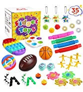 Gemeer Anti-Stress Fidget Toys Pack - 35 Pack Pop Fidget Toy Anti Stress Enfant, Pop it Fidget To...