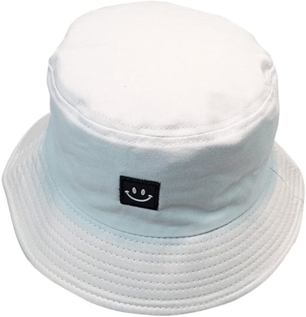 byou Chapeau Pêche,Chapeau de Seau Coton Doux et Polyester Unisex Bords Arrondis Chapeaux Sun pour L’extérieur Les Jeux de Guerre La Pêche Randonnée Camping Voyage 56-58cm Noir – Image 6