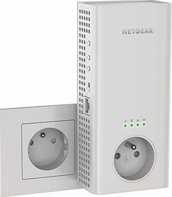 NETGEAR Répéteur WiFi Mesh (EX6470), Repeteur WiFi Puissant AC1900 couvre jusqu’??150m², Amplificateur WiFi avec prise intégrée, WiFi Extender 1Port Ethernet, Wifi Booster compatible toutes Box – Image 4