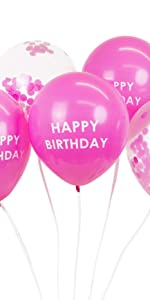 pink and pastel party decoration supplies napkins plates birthday balloons candles cups 