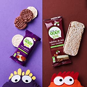 good gout kidz bio enfant gouter encas galette riz chocolat lait noisette 2 pack