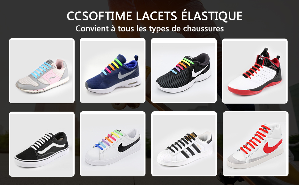  Lacets élastique 