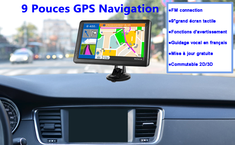 Aonerex 9 Pouces GPS Navigation