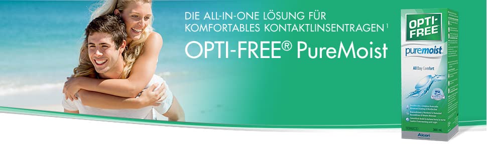 Solution tout-en-un pour un port confortable des lentilles de contact - Opti-Free Puremoist