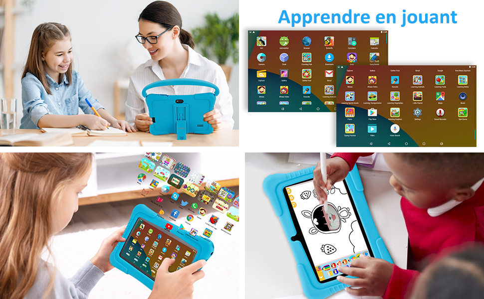 tablette pour enfants avec éducative, scolaire, tablette pour tout-petits fille,garçon,mini tablette