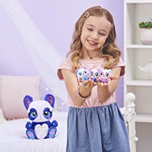 Peek A Roo Maman panda roo bébé surprise peluche interactive vente animé magique jeu 5 ans