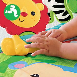 Tapis d’activités transportable qui garde bébé occupé: jouets, sons & musique!