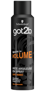 Schwarzkopf Got2b Masse de Volume Pâte Argileuse en Spray 