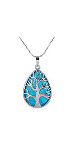 Collier Pierre Arbre de Vie