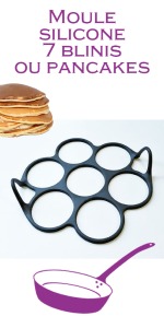 Moule silicone 7 blinis