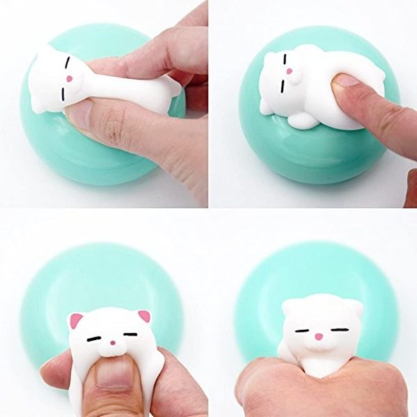 Jouets Anti-Stress Chats Squishies Mini Chat Squeeze Jouets Stress Mochi Kawaii Squishies Squishy Kawaii Squeeze Toy – Image 4