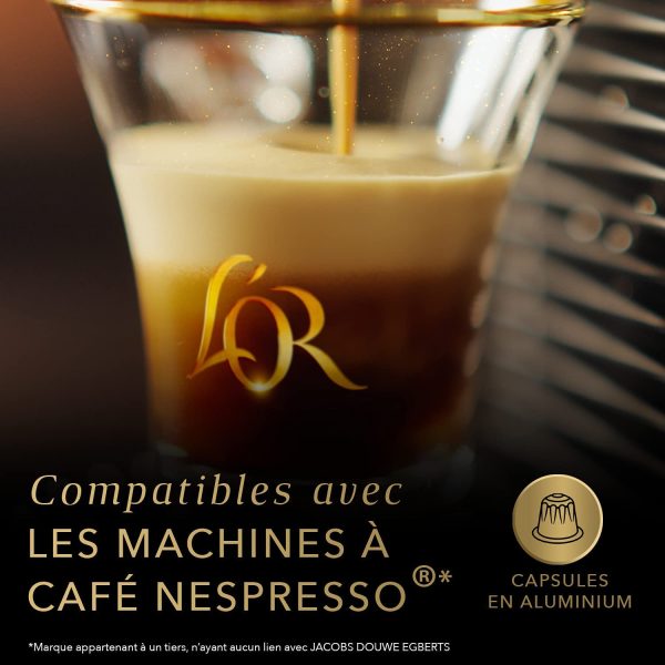 L'OR - Café Espresso - Organic Collection - Bio intensité 9 - Compatible Nespresso ®* - 10 packs x 10 capsules aluminium – Image 6