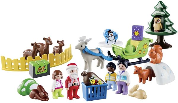 Playmobil - Calendrier Avent 1.2.3 'Père Noël Animaux Forêt - 9391 – Image 4