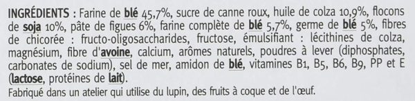 Gerble Vitalité, Biscuit Soja Figue, Sans Huile de Palme, 4 Sachets Individuels, 16 Biscuits, 270 g, 185186 – Image 4