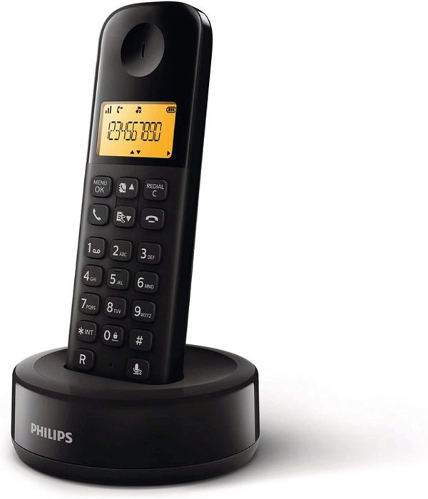 D16 Téléphone sans Fil d'intérieur Simple (DECT) - Noir – Image 2