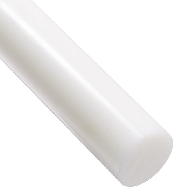 Polyéthylène haute densité en polyéthylène haute densité rond Tige, Translucide Blanc 20 mm de diamètre x 300 mm de long Grade A PE 500