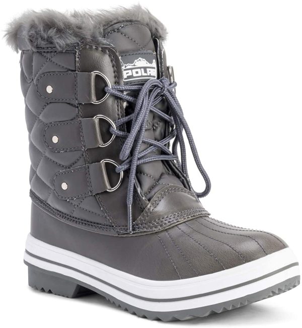 Polar Femmes Neige Bottes Nylon Courte l'hiver Neige Chaude Imperméable Fausse Fourrure Bottes – Image 7