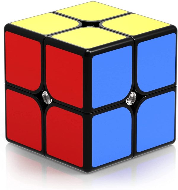 ROXENDA Speed Cube, 2x2x2 Vitesse Cube de Magique; Autocollant Spin Lisse Super Durable avec des Couleurs Vives pour; Facile à Tourner et à Lisser – Image 5