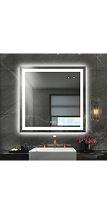 miroir salle de bain led rond