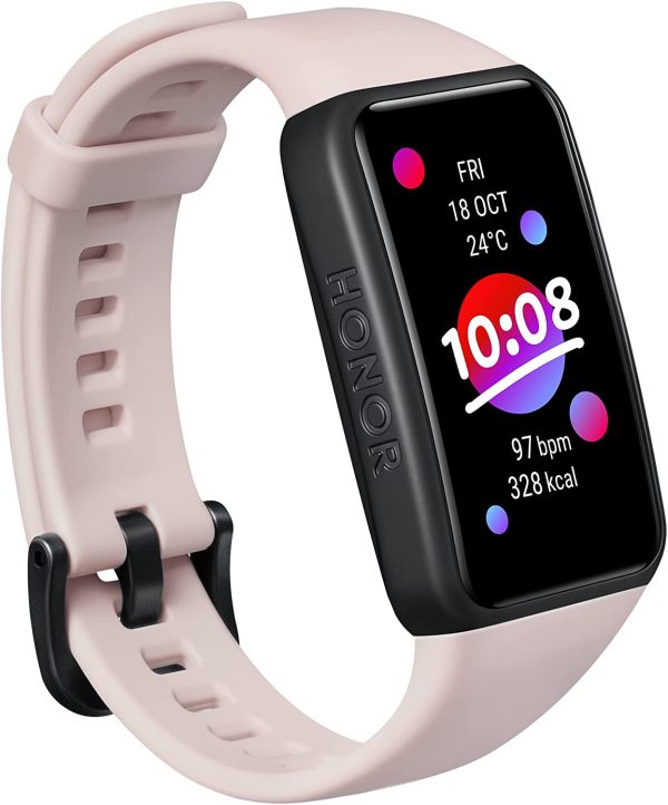 HONOR Band 6 ??Bracelet connecté ??Ecran AMOLED 1.47" ??Suivi SPO2 - Moniteur de fréquence Cardiaque et de Stress ??Suivi du Sommeil ??Rose – Image 5