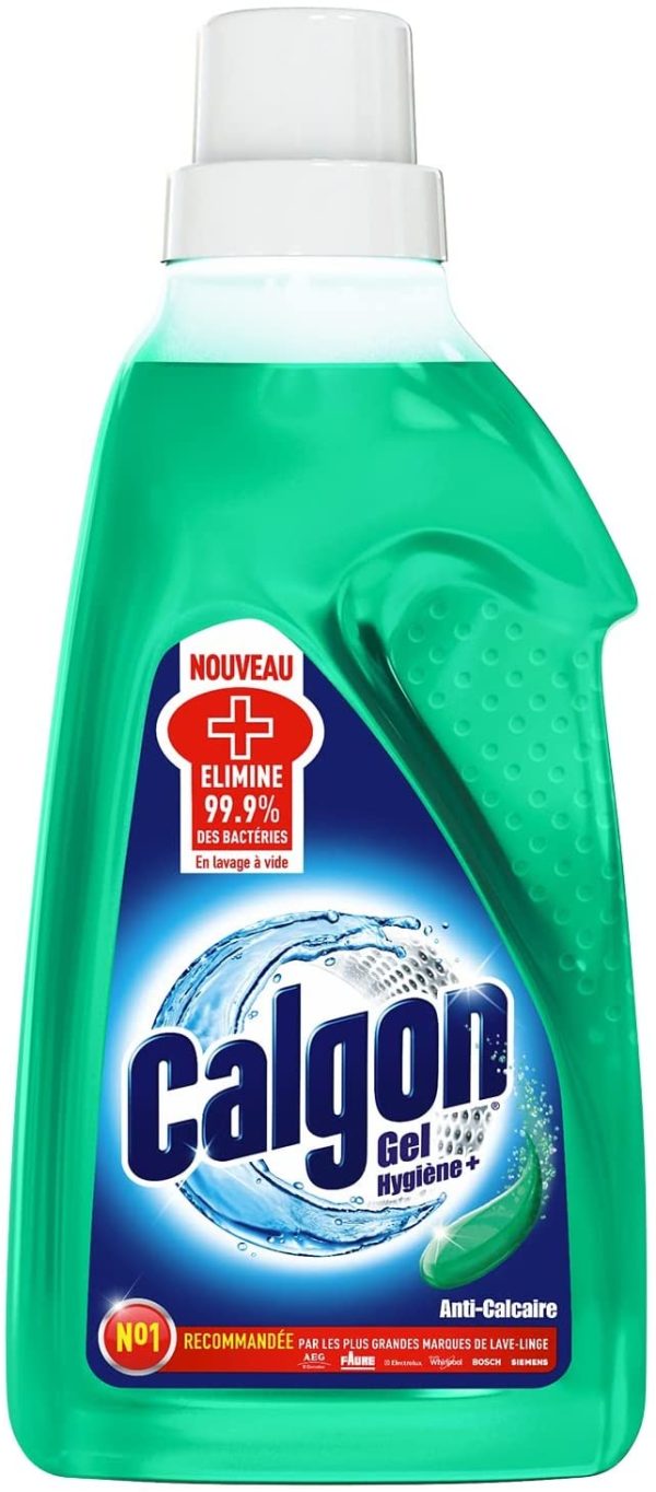 Calgon Gel Hygiène Plus Anticalcaire et Antibactérien- Nettoyant et Anti odeur pour Lave-Linge (750 ml) – Image 2