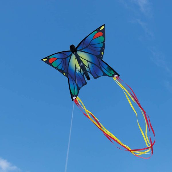 CIM Lot de Cerfs-Volants - Butterfly [ 2 unités Bleu/Rose ] - cerf-Volant monofil pour Enfants à partir de 3 Ans - 58x40cm ??Inclus Ligne de 20ml ??déjà monté ??prêt à Voler – Image 7