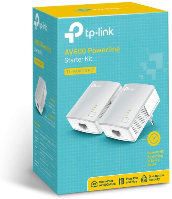 CPL 600 Mbps et Ports Ethernet, Prise CPL Kit de 2, Compatible avec tous les Anciens Modèles et toutes les box internet, Blanc, TL-PA4010 KIT – Image 5