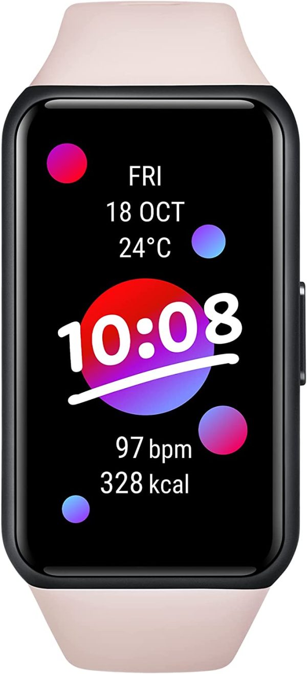 HONOR Band 6 ??Bracelet connecté ??Ecran AMOLED 1.47" ??Suivi SPO2 - Moniteur de fréquence Cardiaque et de Stress ??Suivi du Sommeil ??Rose – Image 4