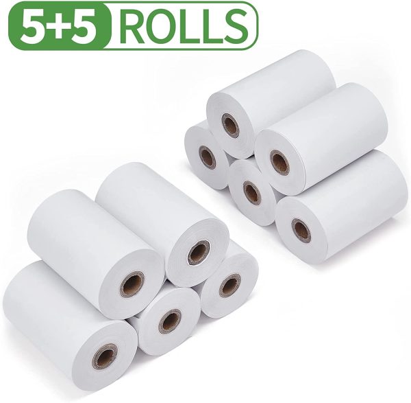 Papier Thermique 80mm POS Bobine 80x50mm Rouleau Ticket De Caisse 3 1/8" x 2" 10 Rolls Rouleau Thermique 80x50mm – Image 6