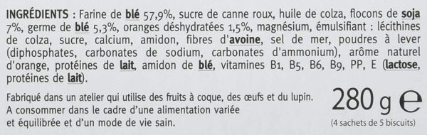 Gerble Vitalité, Biscuit Soja Orange, Sans Huile de Palme, 4 Sachets Individuels, 20 Biscuits, 280 g, 99144 – Image 4