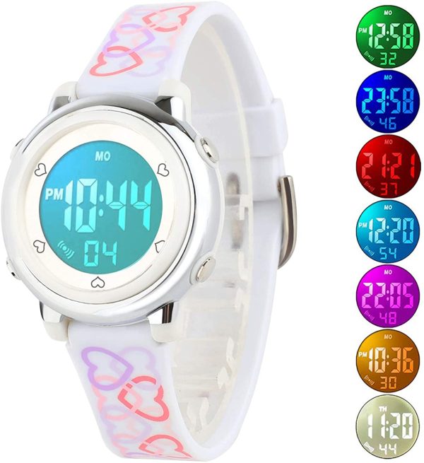 etows? Gar?ons Filles Quartz Montre Num¡§?Rique Sport LED Montre ¡§?tanche 50 m ¡§?Tudiants Enfants 's Montre Poignet ¡­ – Image 3