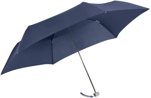 Samsonite Rain Pro - 3 Section Manual Ultra Mini Flat Parapluie Pliant, 22 cm, Bleu (Blue) – Image 2