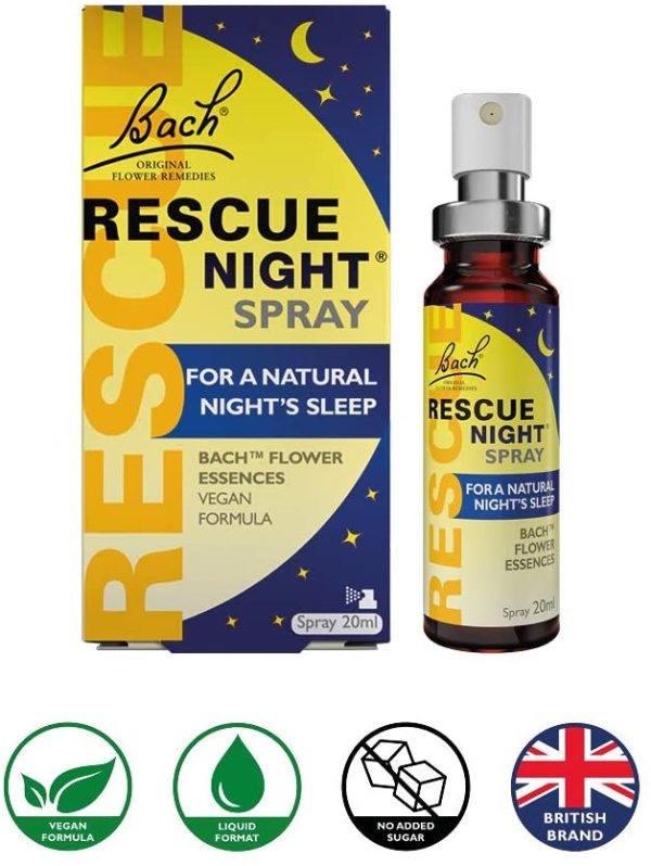 Rescue Nuit Spray, Lacher prise la nuit pour un reveil serein, Vegan, Complément alimentaire, 1 Spray x 20 ml – Image 7