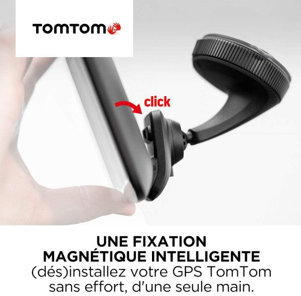 GPS Fixation de Pare-Brise Click-and-Drive plus Chargeur de Voiture et Câble USB pour tous les Modèles  5'' et 6'' GO et GO Professional (voir la liste de compatibilité ci-dessous) – Image 2