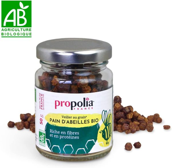 Propolia - Bio - Pain d'abeilles - 100% pollen fermenté - Système immunitaire, Digestion et Vitalité - 50g – Image 2