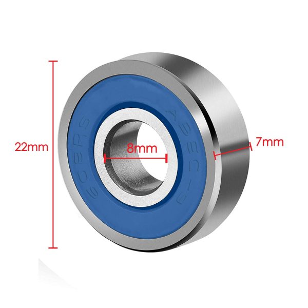 TRIXES Roulements à billes 8x Skateboard - Sans friction