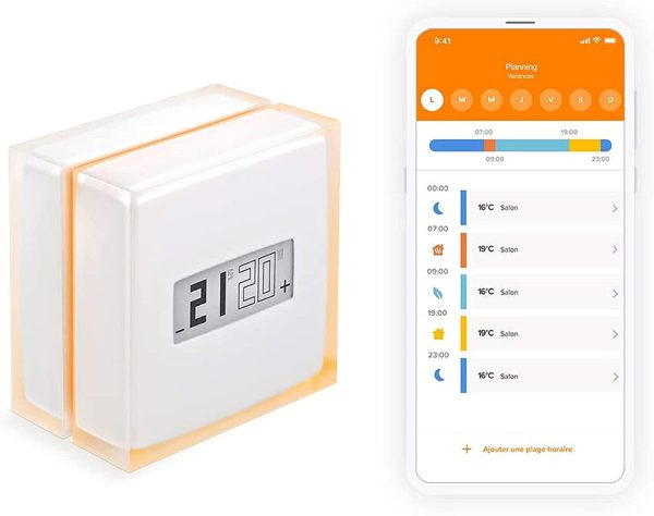 Thermostat Connecté et Intelligent pour chaudière individuelle, NTH01-FR-EC