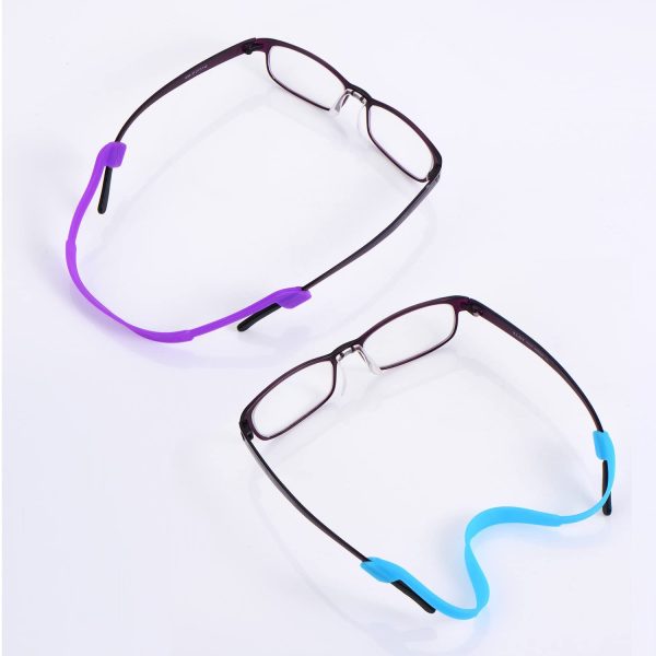 Silicone Sangle de Lunette Sangle Porte-Lunettes pour Enfants, 10 Couleurs, 10 Pièces – Image 5