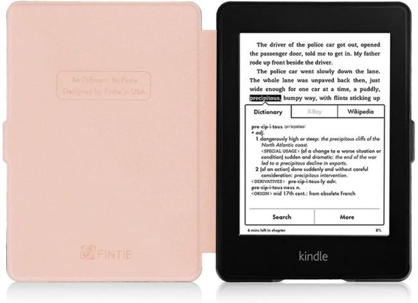 Étui pour Kindle Paperwhite - étui Flip Super Fin et léger, Fermeture magnétique avec Mise en Veille automatiquement (Non Compatible avec Le 10ème génération, modèle 2018), Or Rose – Image 5